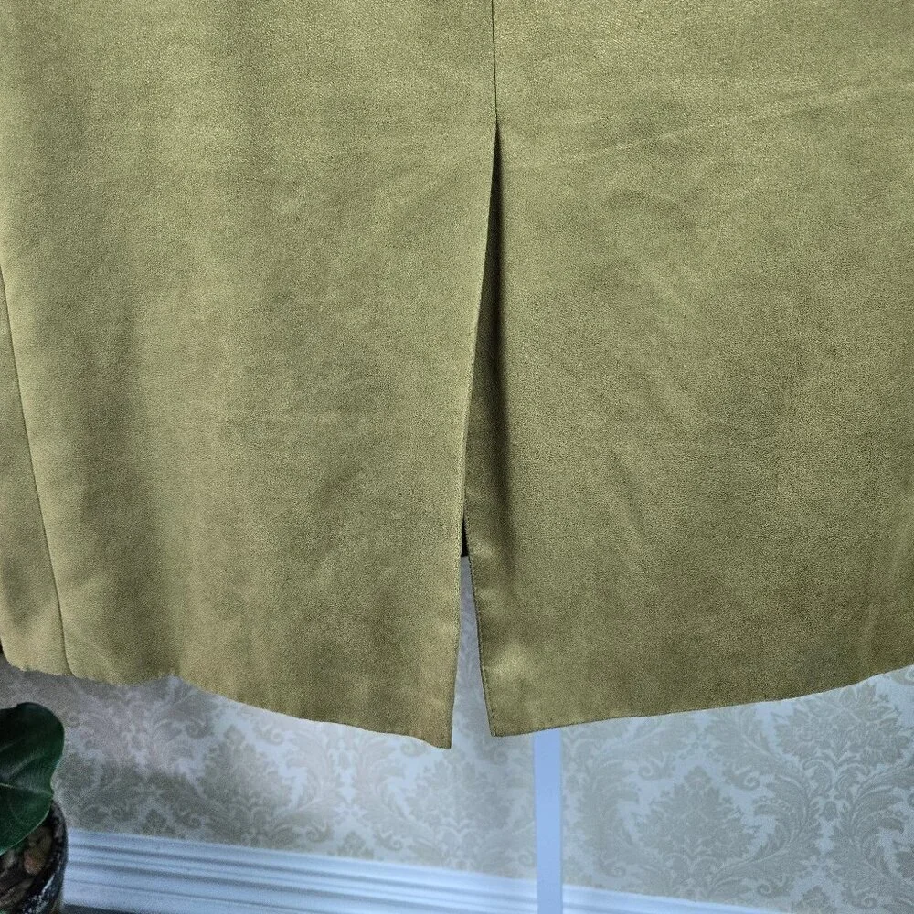 Lauren Ralph Lauren Size 46L Tan Faux Suede Sport Jacket Blazer 2 Button Closure